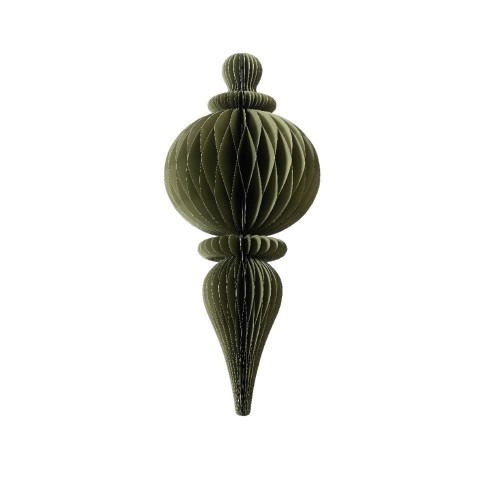 ORNAMENTO CARTA D.34CM. H.80CM. VERDE